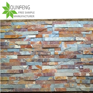 Rusty/Multicolor Stone Veneer Wall Culture Slate